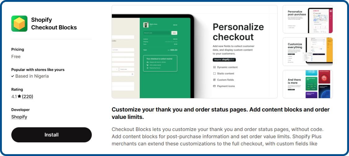 Shopify Checkout Blocks on Shopify