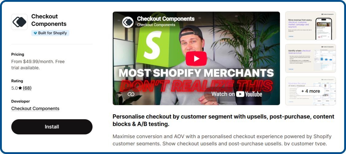 Checkout Components on Shopify