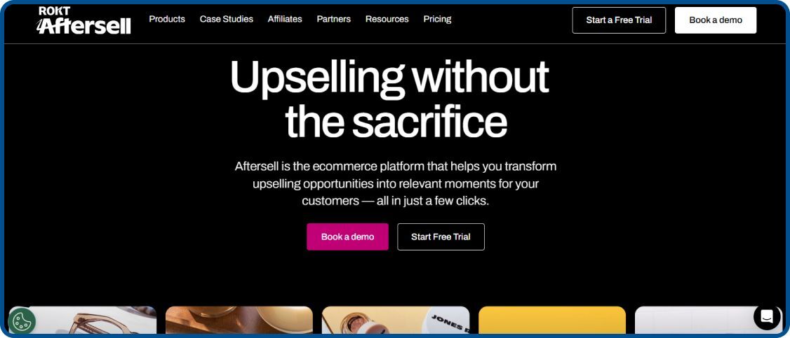 Aftersell homepage