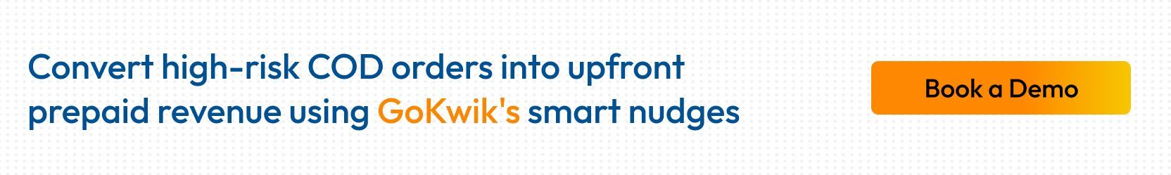 GoKwik Smart Custom Discount and Prepaid Nudges