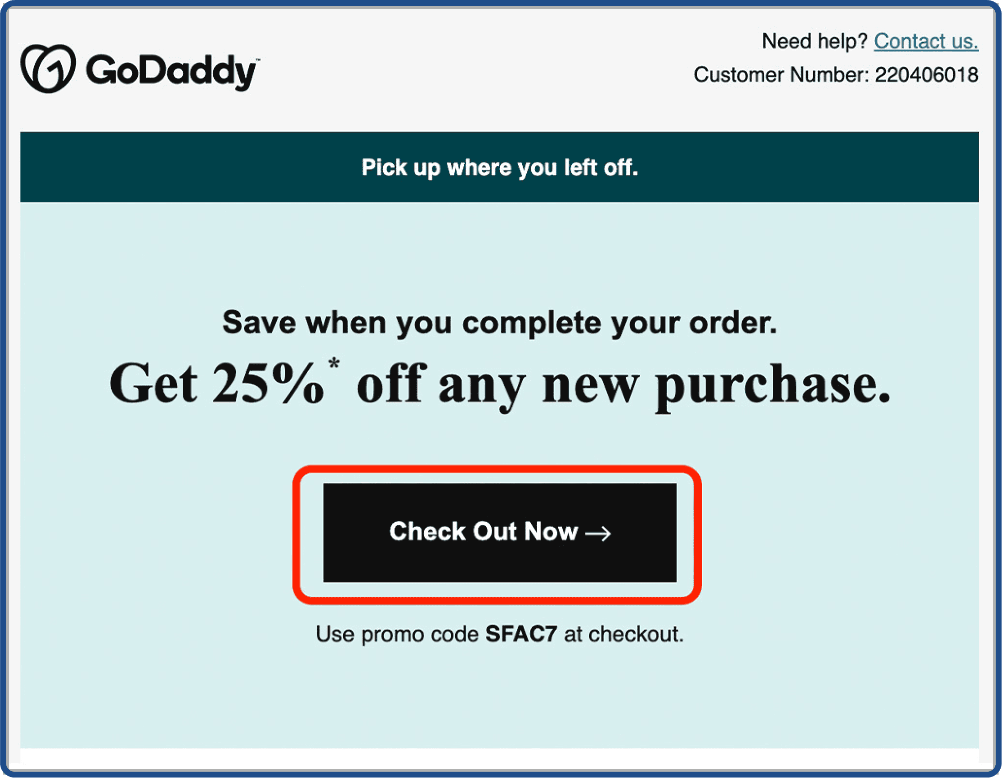 Add call-to-action button in your cart abandonment emails