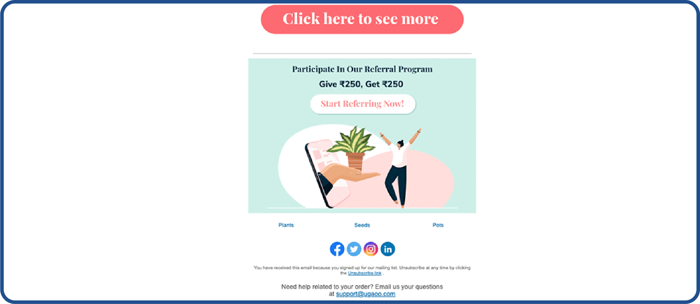 Ask for referrals as part of your ecommerce marketing strategy