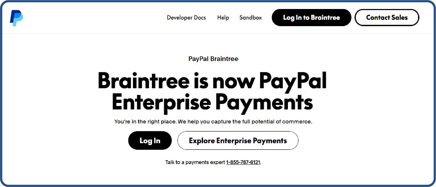 Braintree ecommerce payment gateway for D2C brands