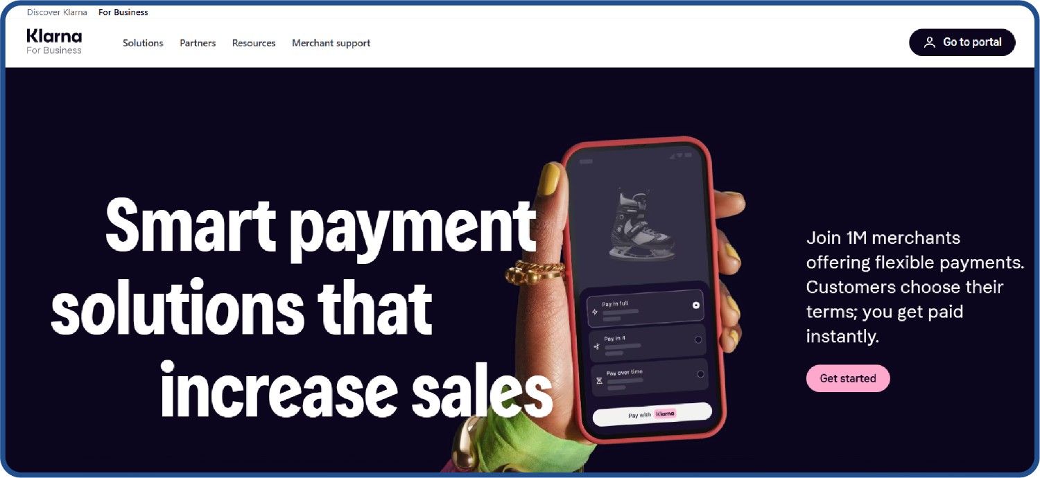 Klarna ecommerce payment gateway for D2C brands