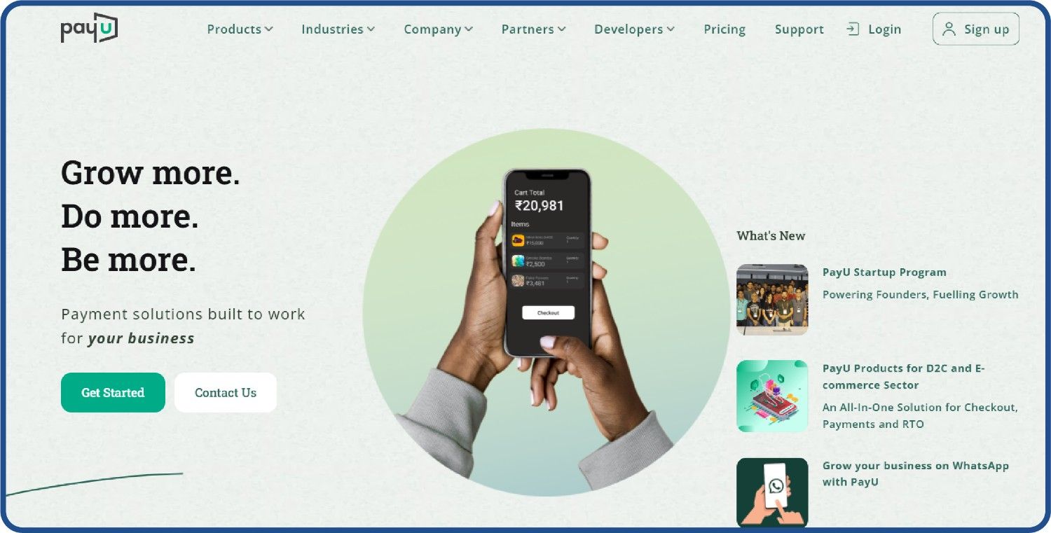 PayU is one of the best payment gateways in India