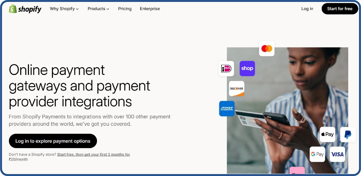 Shopify Payments is a good ecommerce payment gateway for D2C brands