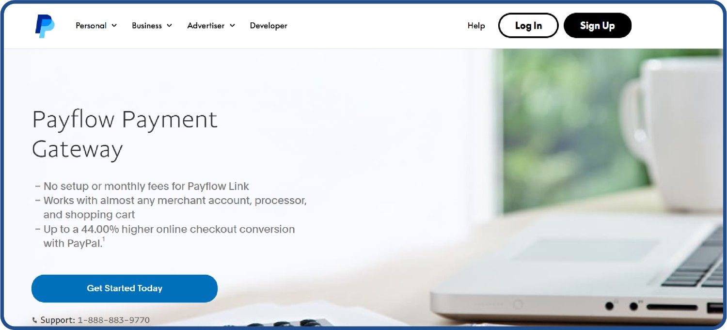 PayPal is a good ecommerce payment gateway for D2C brands