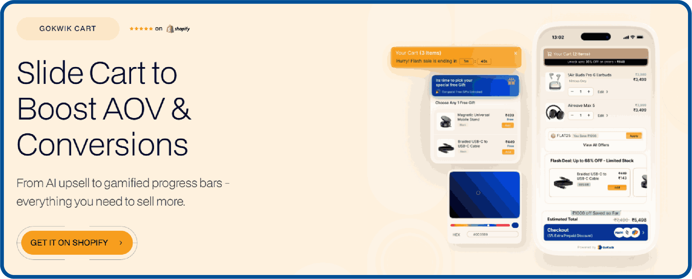 GoKwik cart helps improve the customer experience while increasing repeat purchase rate