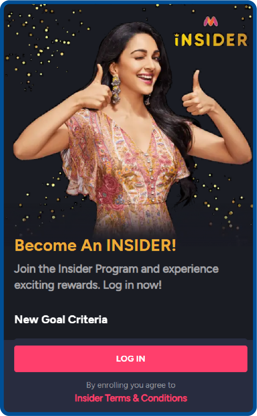 Loyalty program example from Myntra