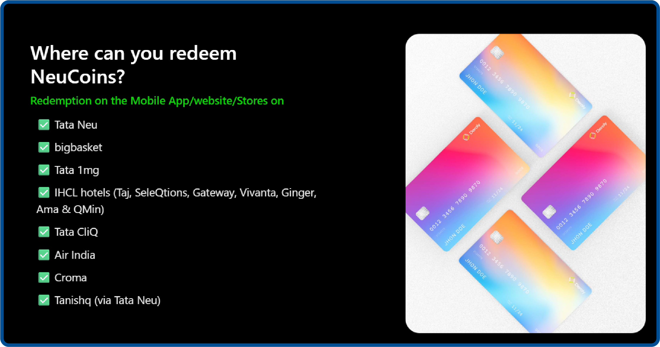 Loyalty program example from BigBaster and HDFC Tata Neu Card