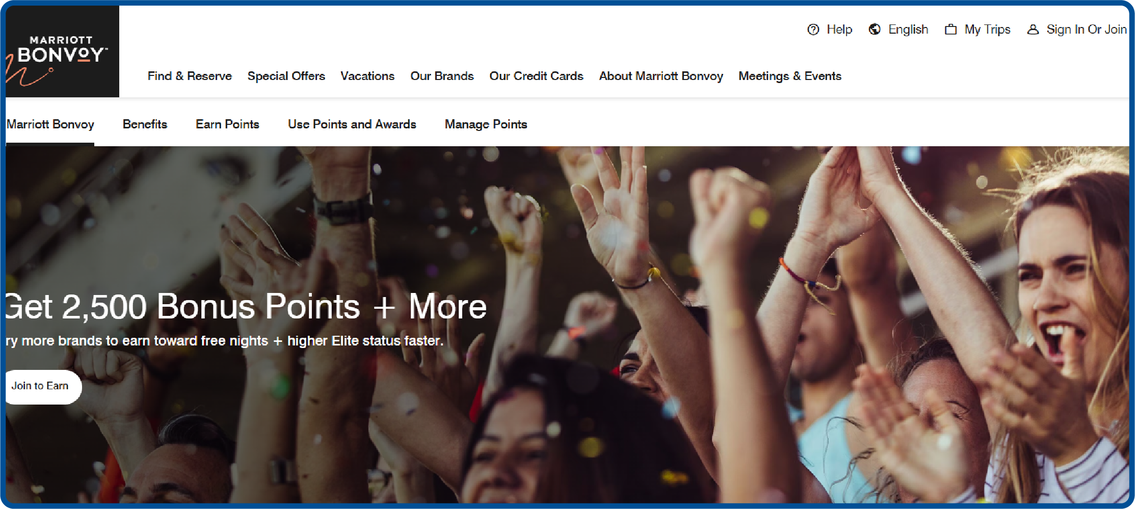 Loyalty program example, Marriott Bonvoy