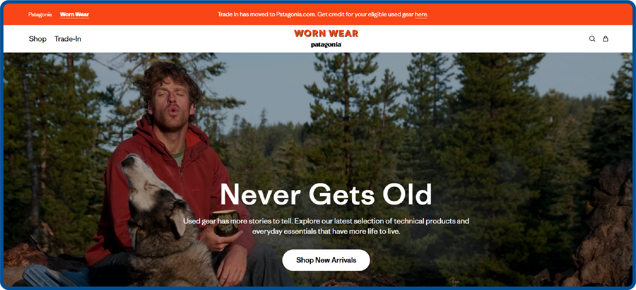 Loyalty program example from Patagonia Worn Wear