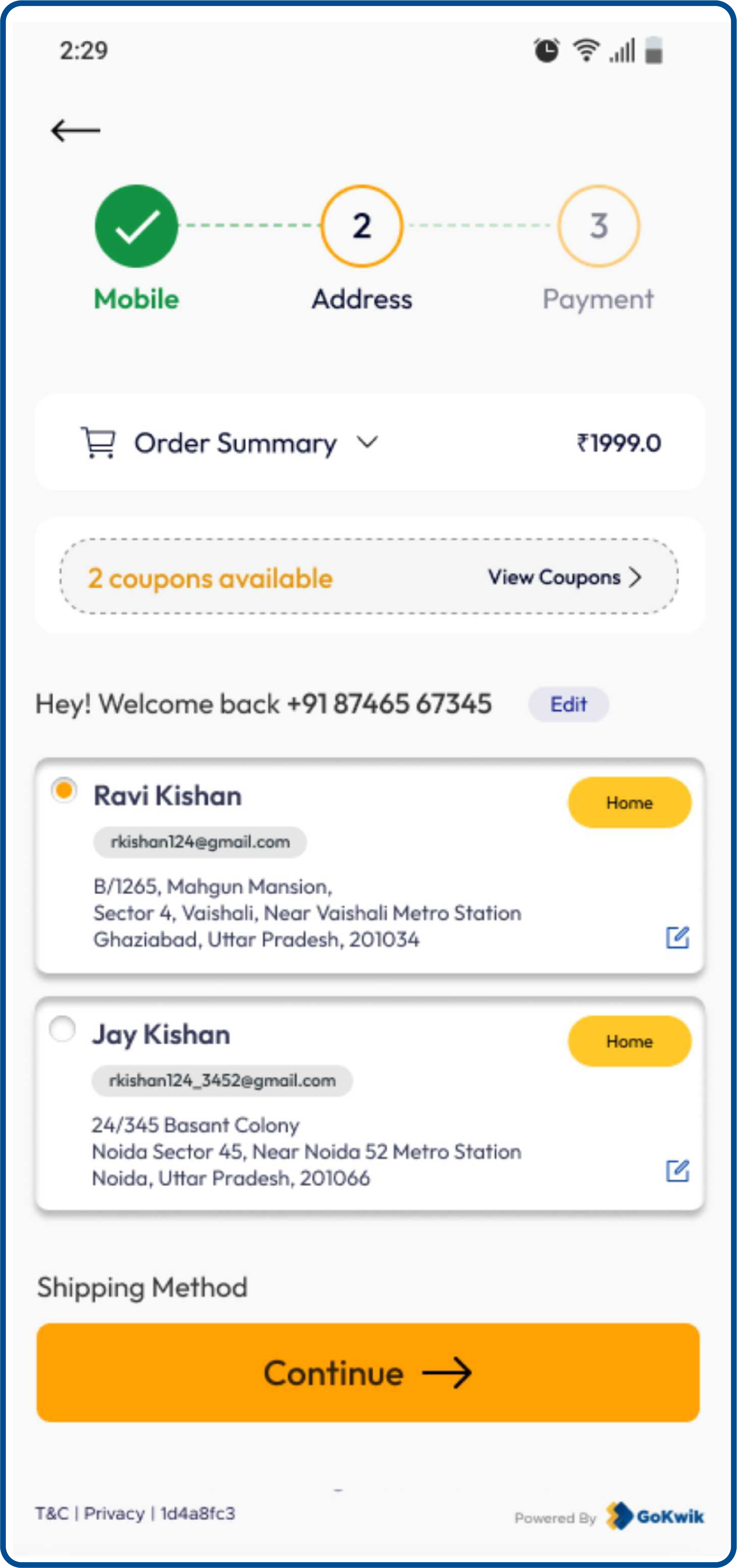 Eliminate the repetitive task of filling address fields multiple times