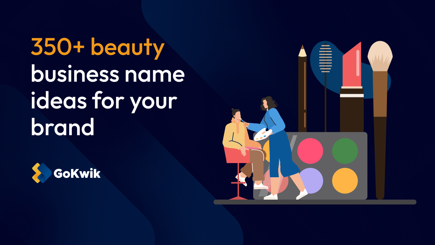 Beauty business name ideas for Indian D2C skincare, makeup and haircare brands
