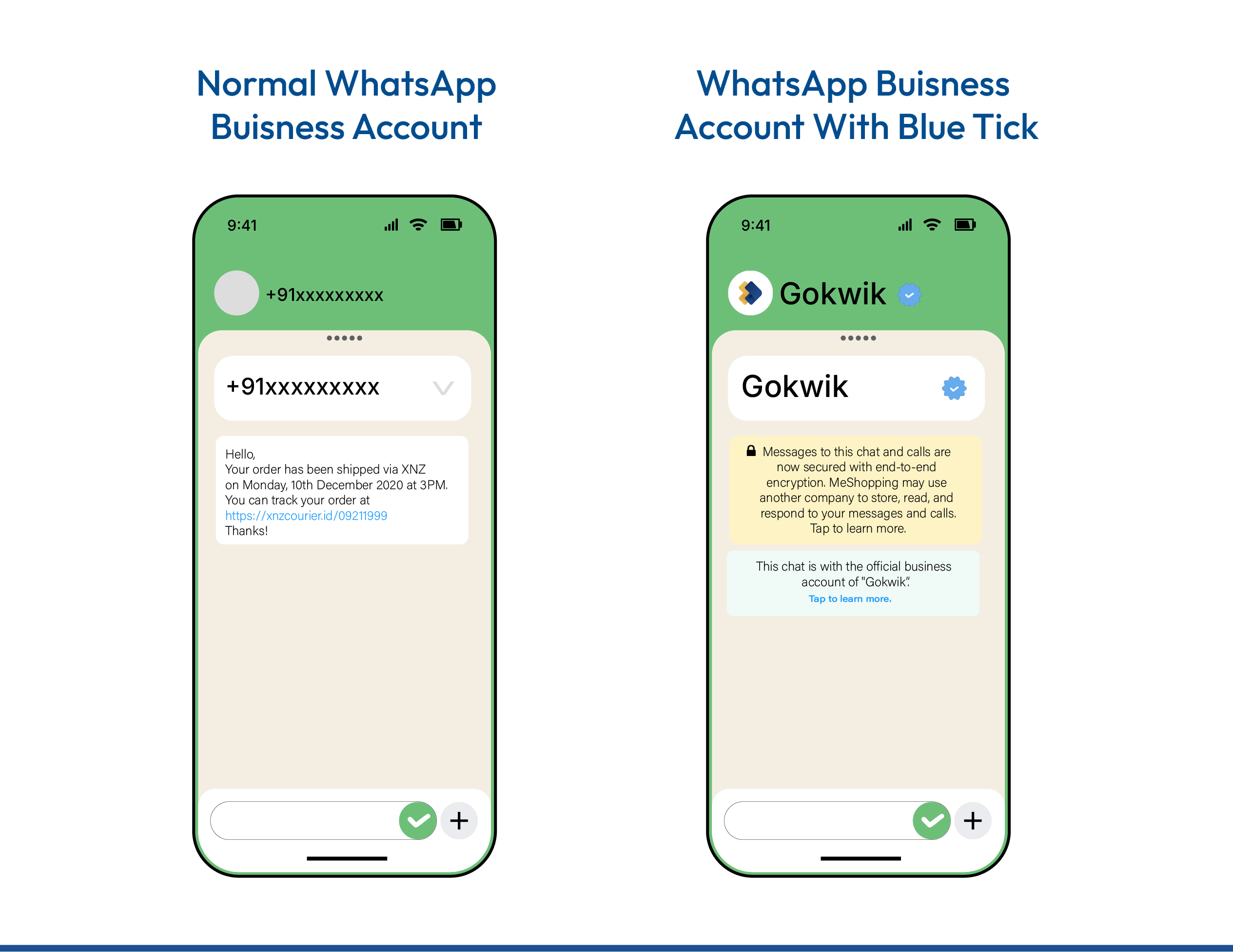 Difference between unverified and verified WhatsApp account