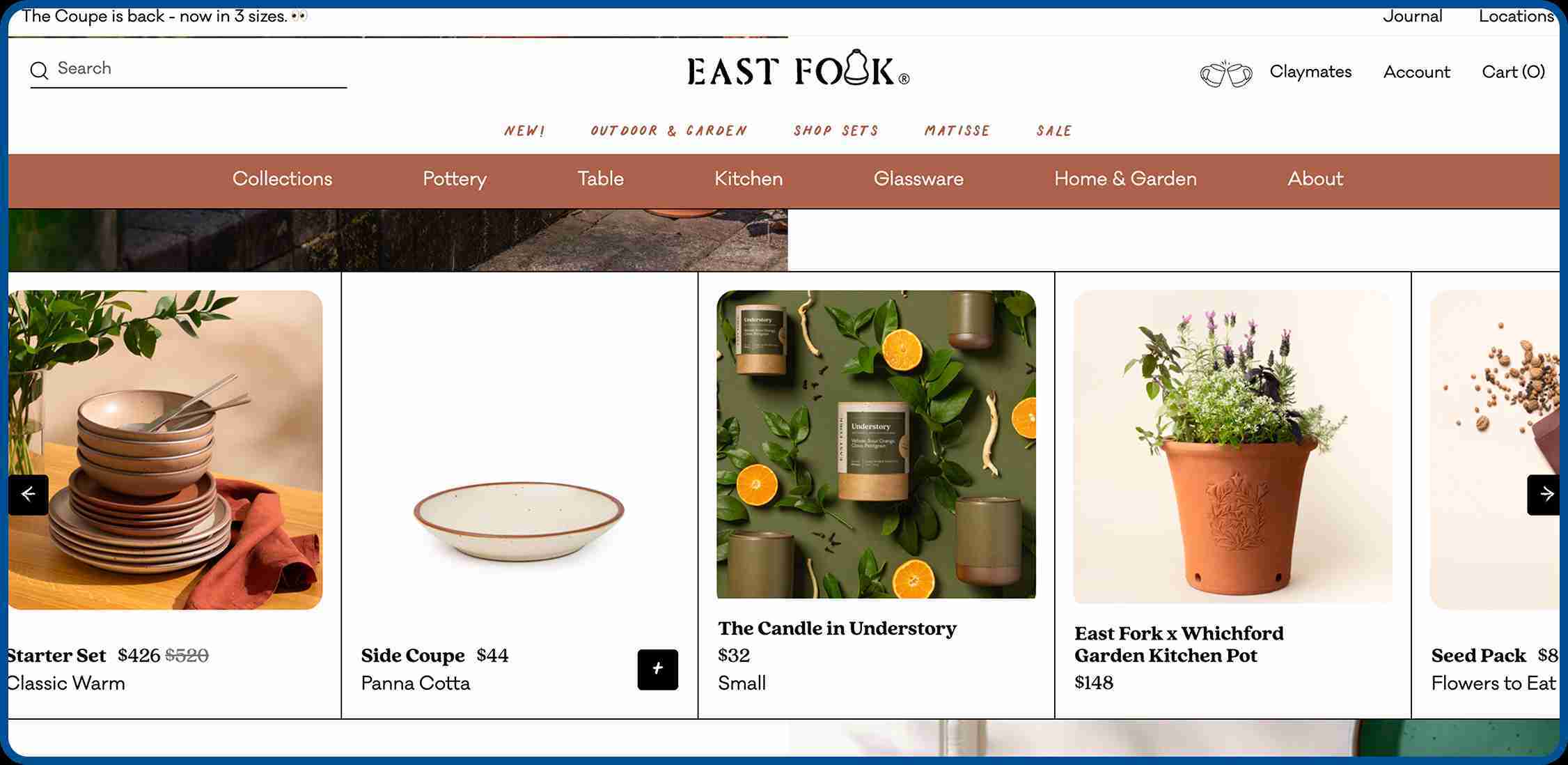 East Fork North Carolina ceramics brand making durable handmade dinnerware in earthy glazed finishes