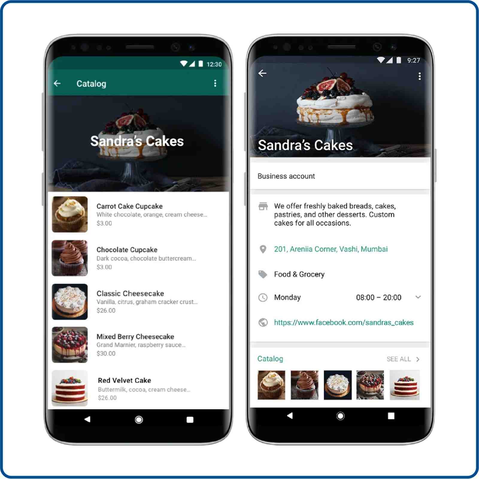 Example of WhatsApp shop 