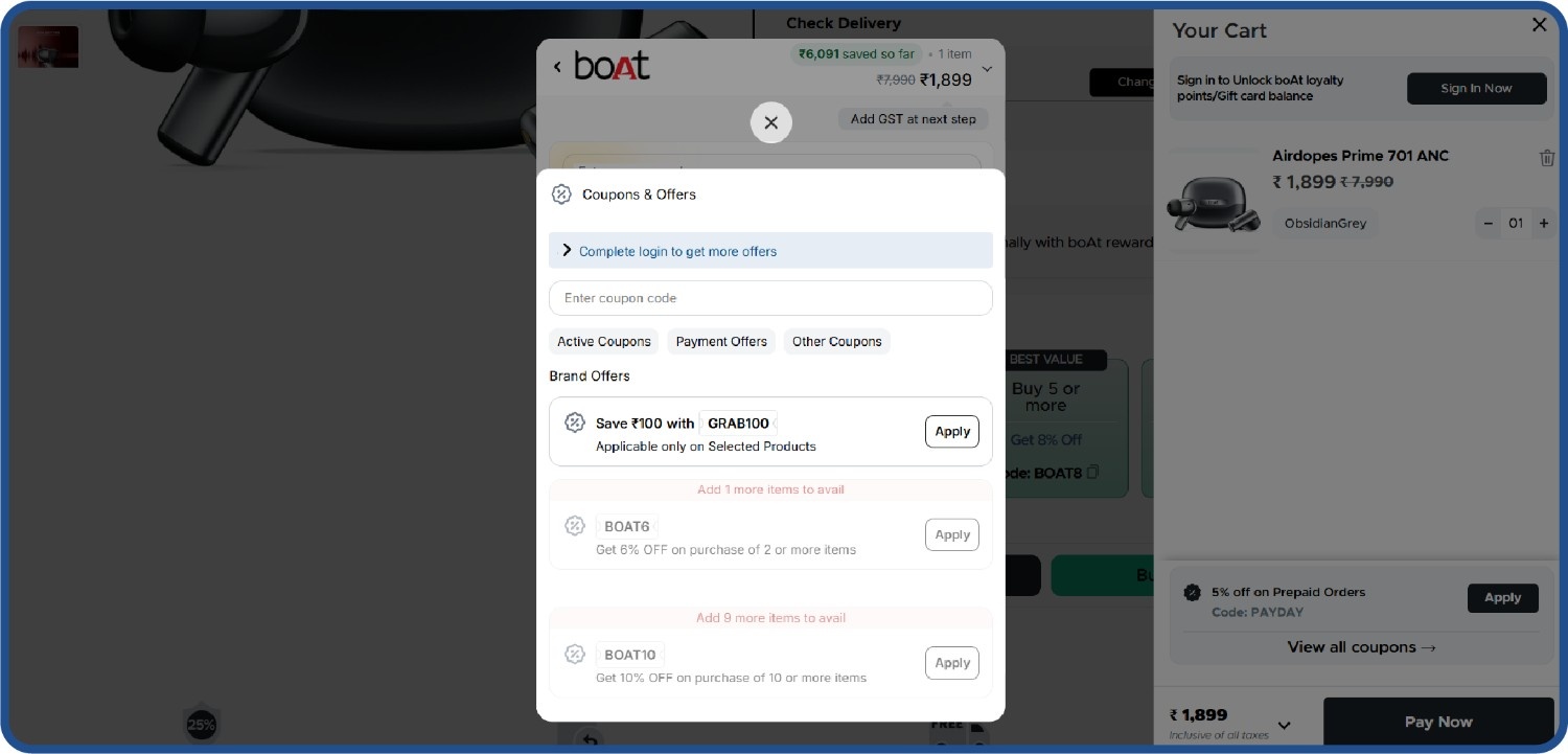  Example of advertising on-site