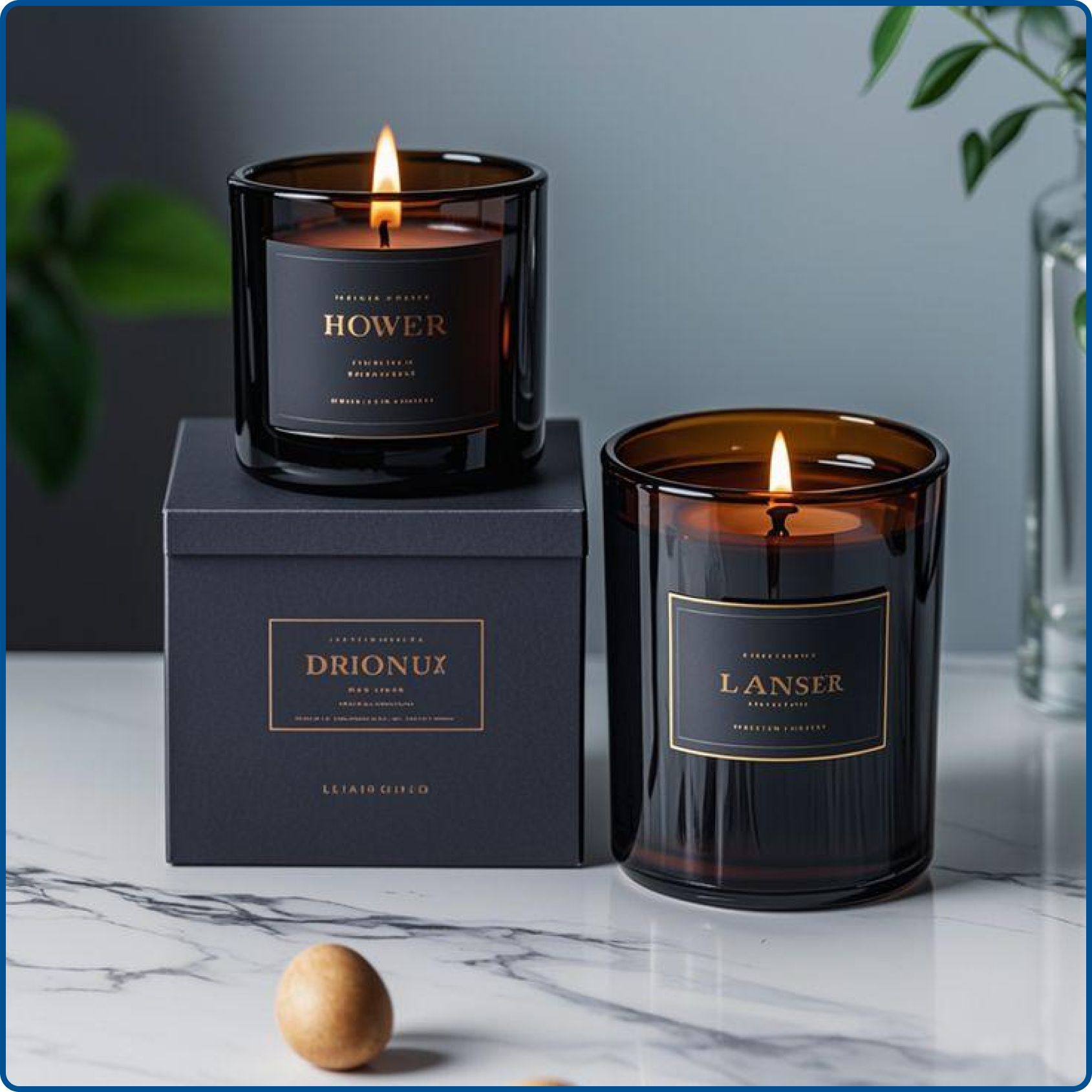 Glass jar candles with simple beginner candle setup