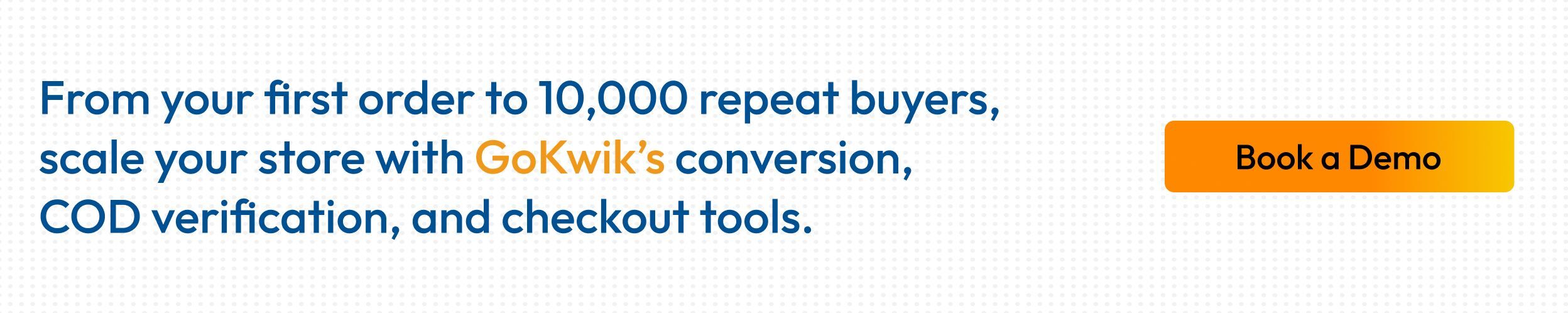 GoKwik E-Commerce Enablement Platform for Indian D2C Brands