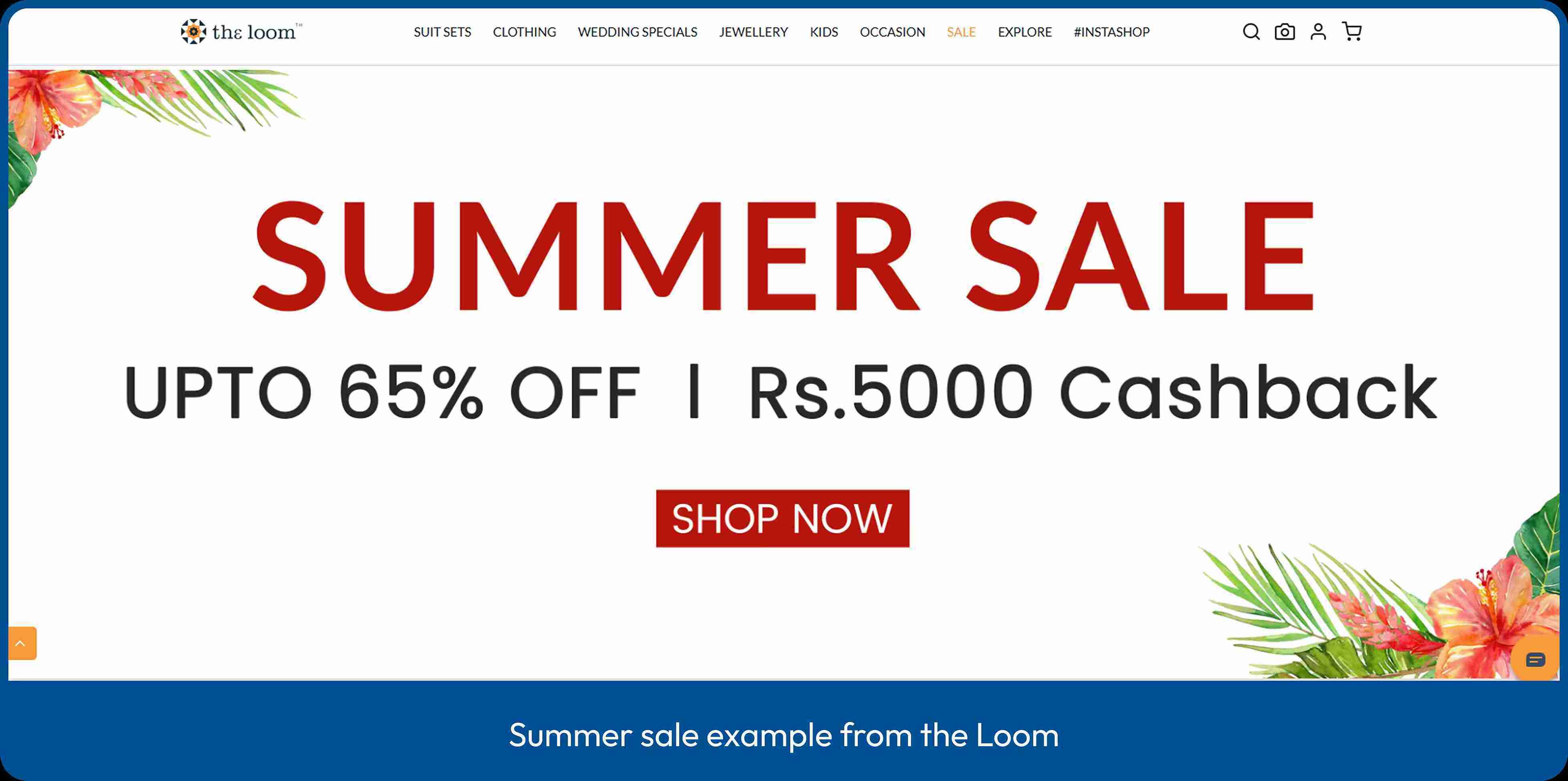 Seasonal and event-based offer example from the Loom