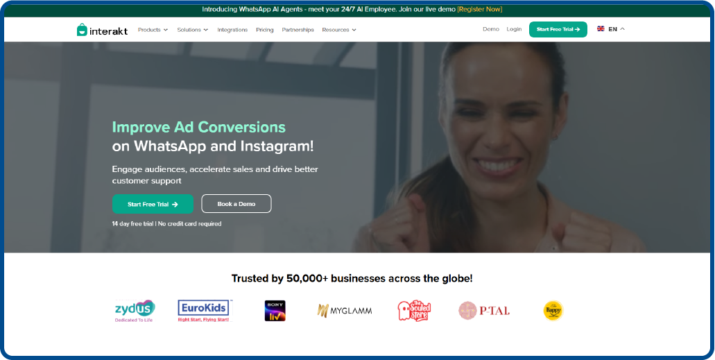 Home page of Interakt