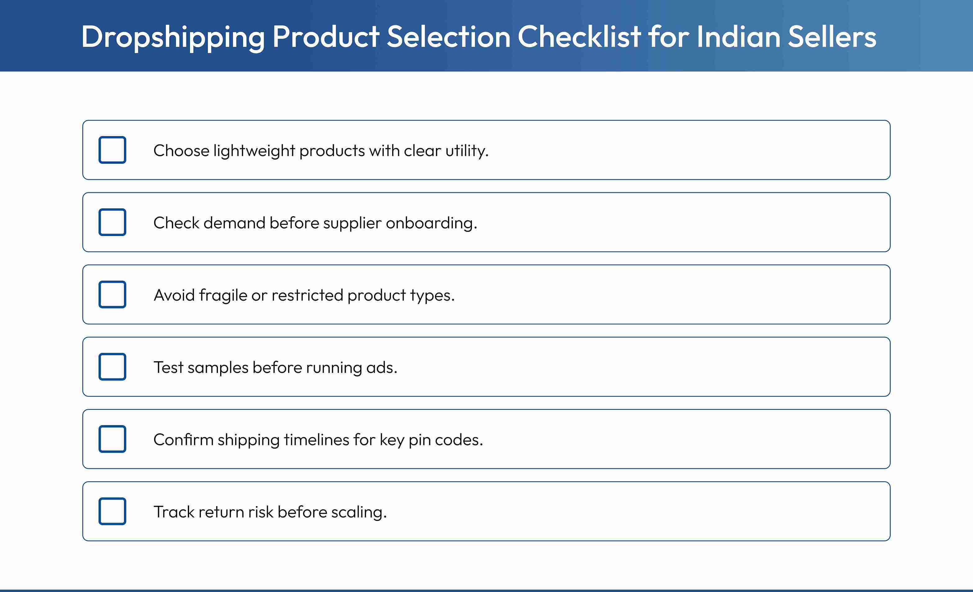 How Indian sellers should select best dropshipping products
