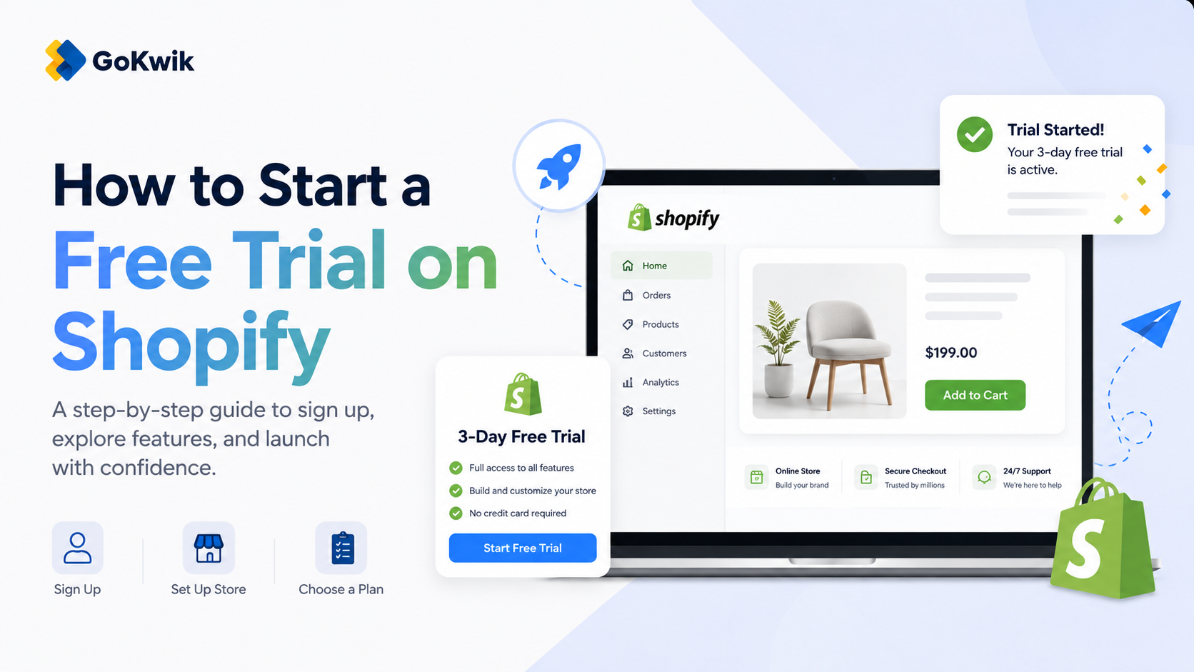 How to Start a Free Trial on Shopify
