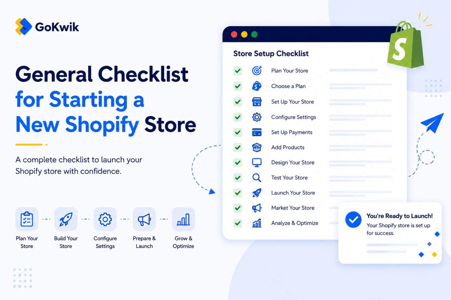 What Is the General Checklist for Starting a New Shopify Store?