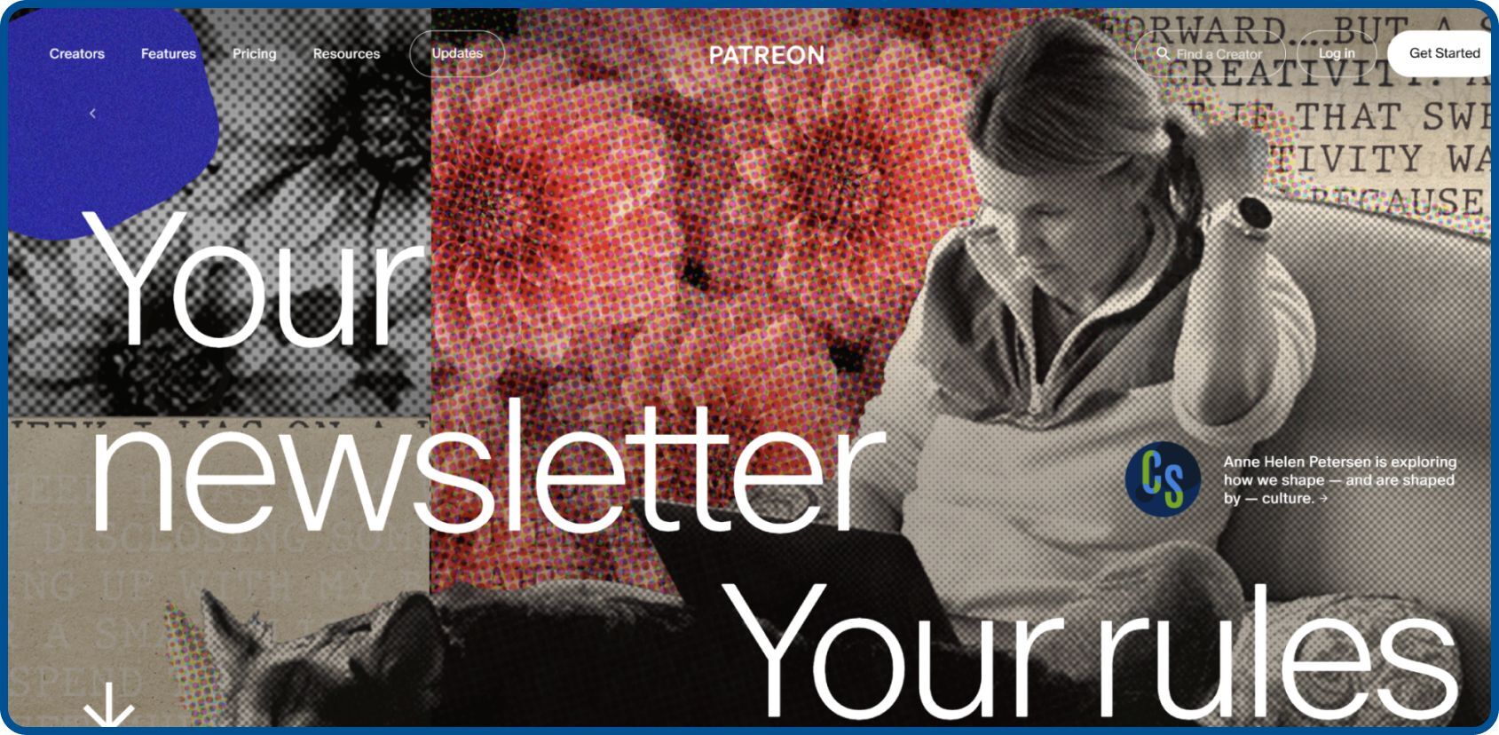 Patreon membership website offers paid creator content access