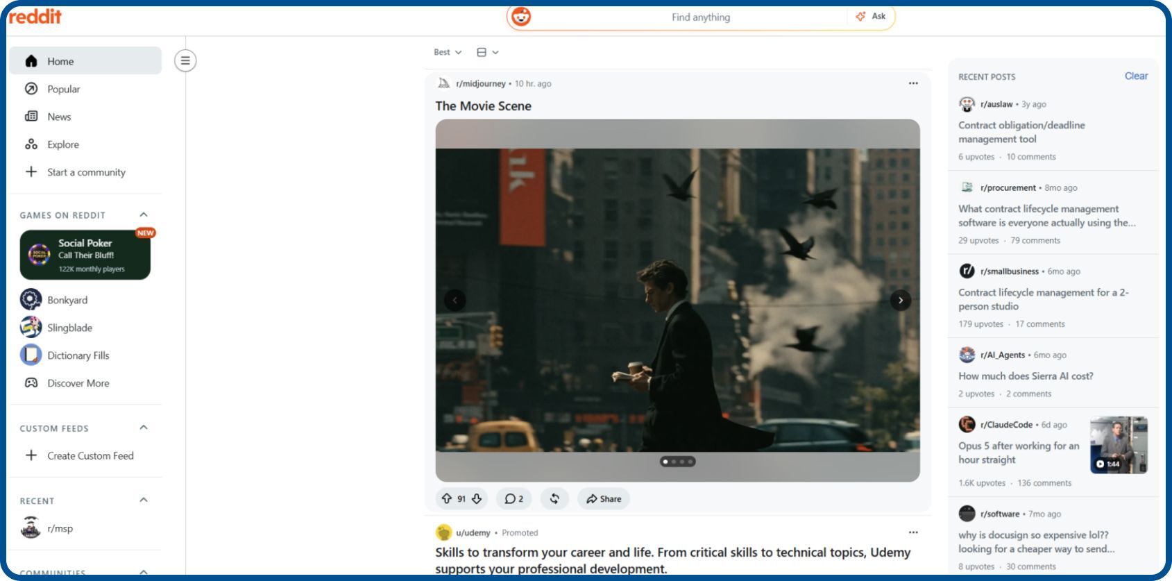 Reddit community website hosts discussions across interest groups