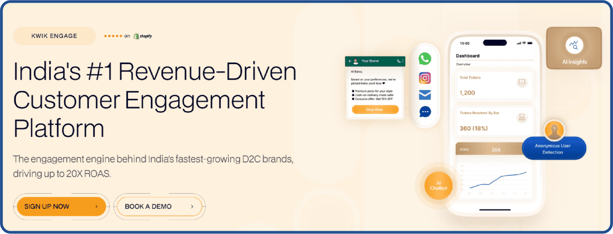 Kwik Engage helps with ecommerce marketing strategies