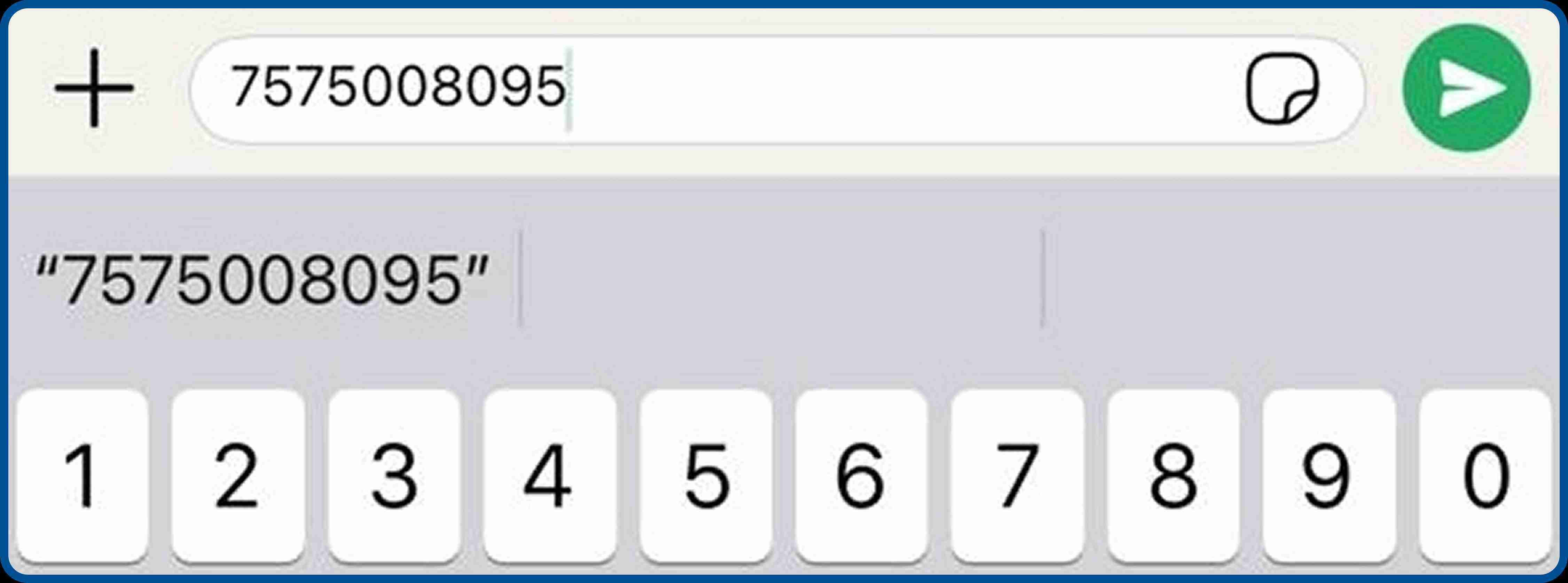 Send WhatsApp without saving number using the message yourself trick