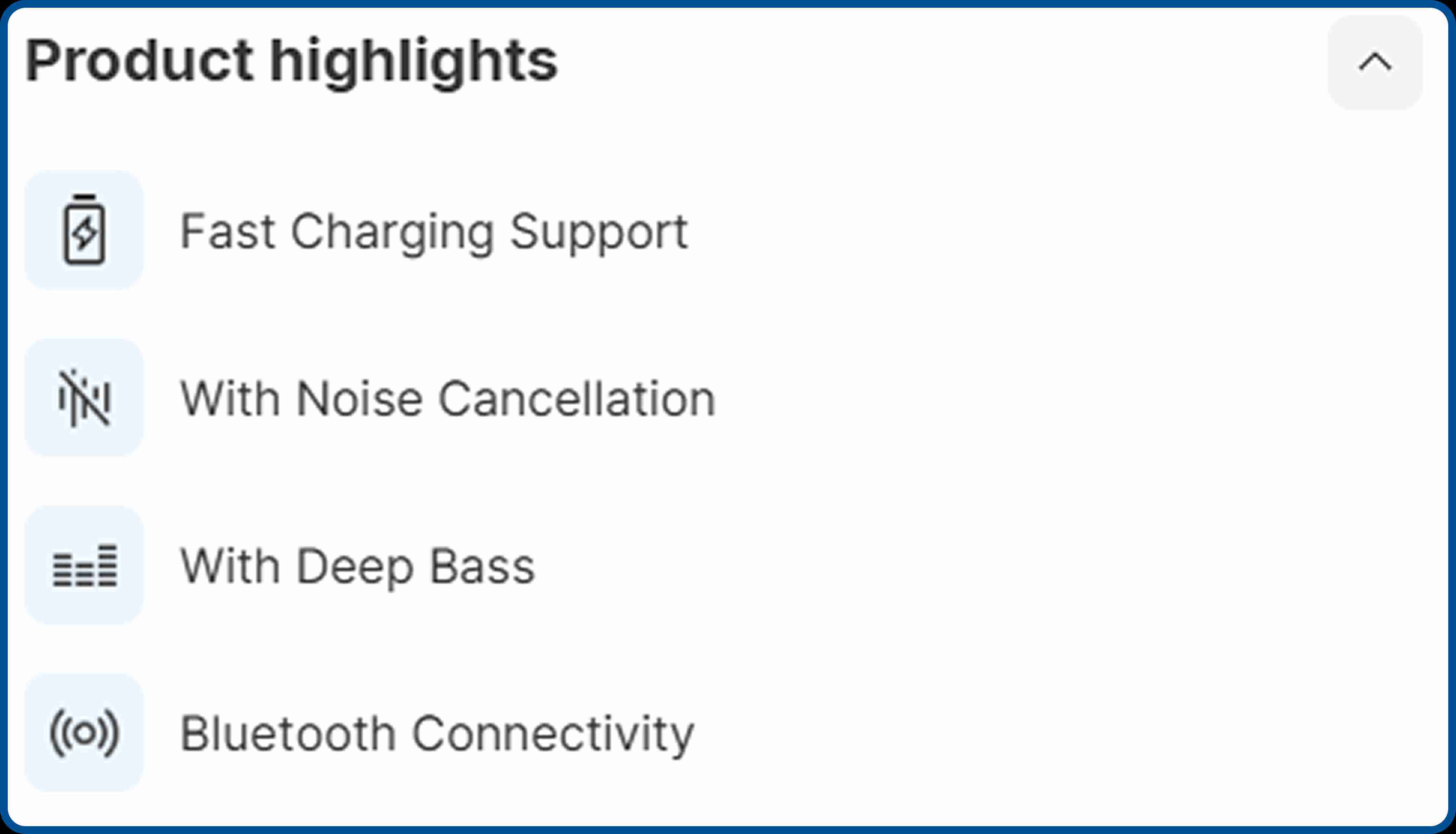 Example of earphones specific product highlights while selling on Flipkart