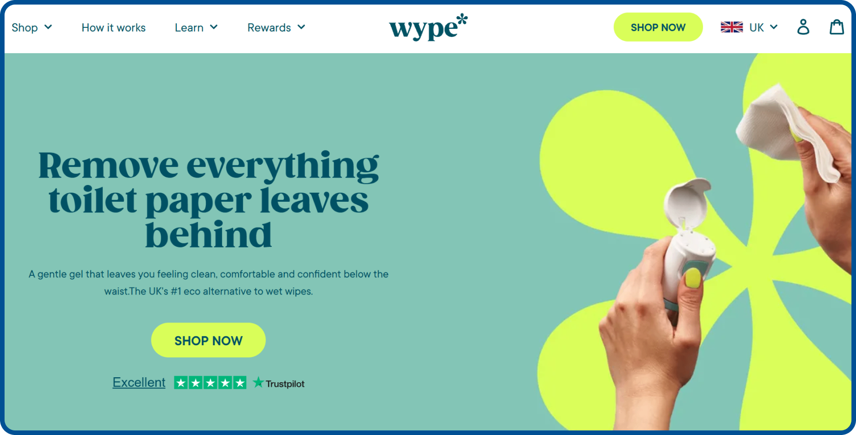 Wype homepage