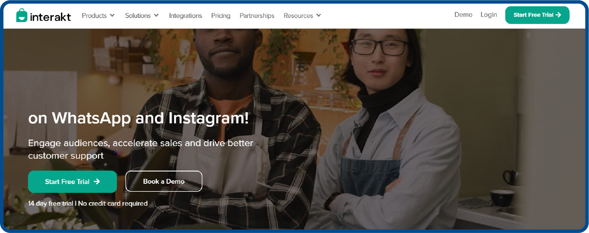 Website screenshot for Interakt tool