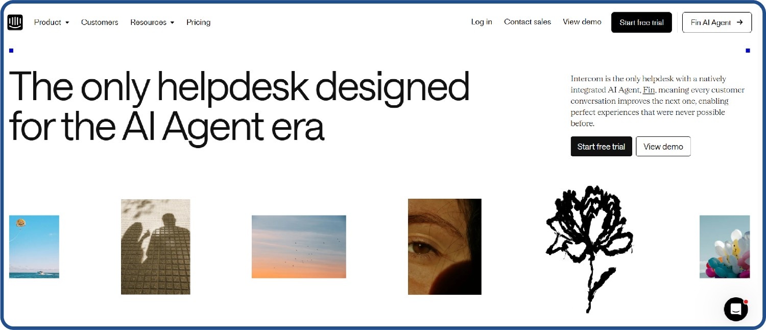 Intercom Fin AI chatbot for e-commerce resolves customer queries using CRM data