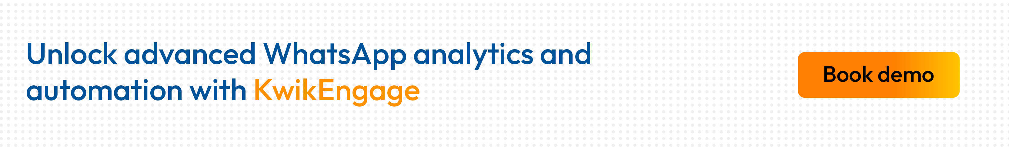 Kwik Engage analytics dashboard for WhatsApp marketing