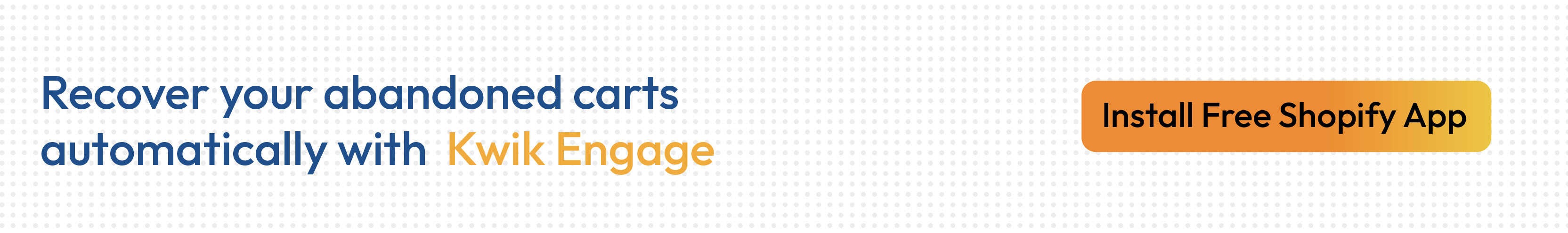 Kwik Engage automates WhatsApp cart recovery for ecommerce brands