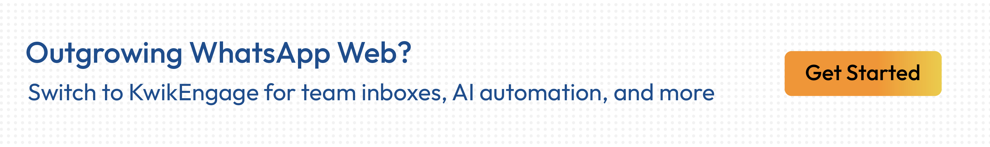 Kwik Engage shared inbox feature for WhatsApp Business API