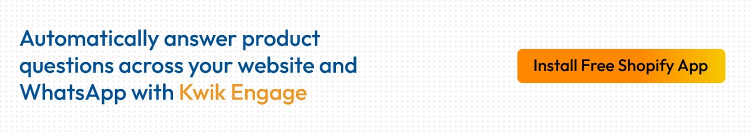 Kwik Engage AI chatbot for e-commerce automates WhatsApp cart recovery for D2C brands 