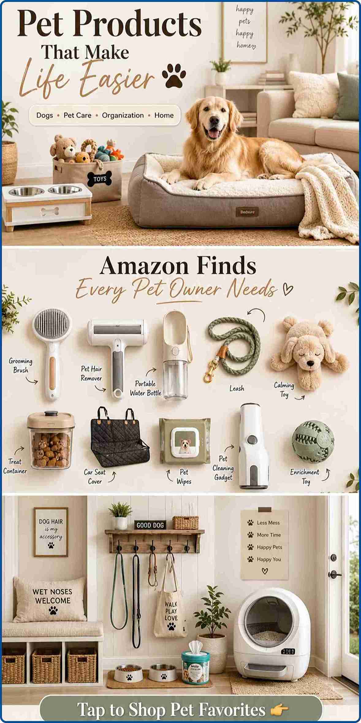 Pet accessories can be suitable for dropshipping businesses