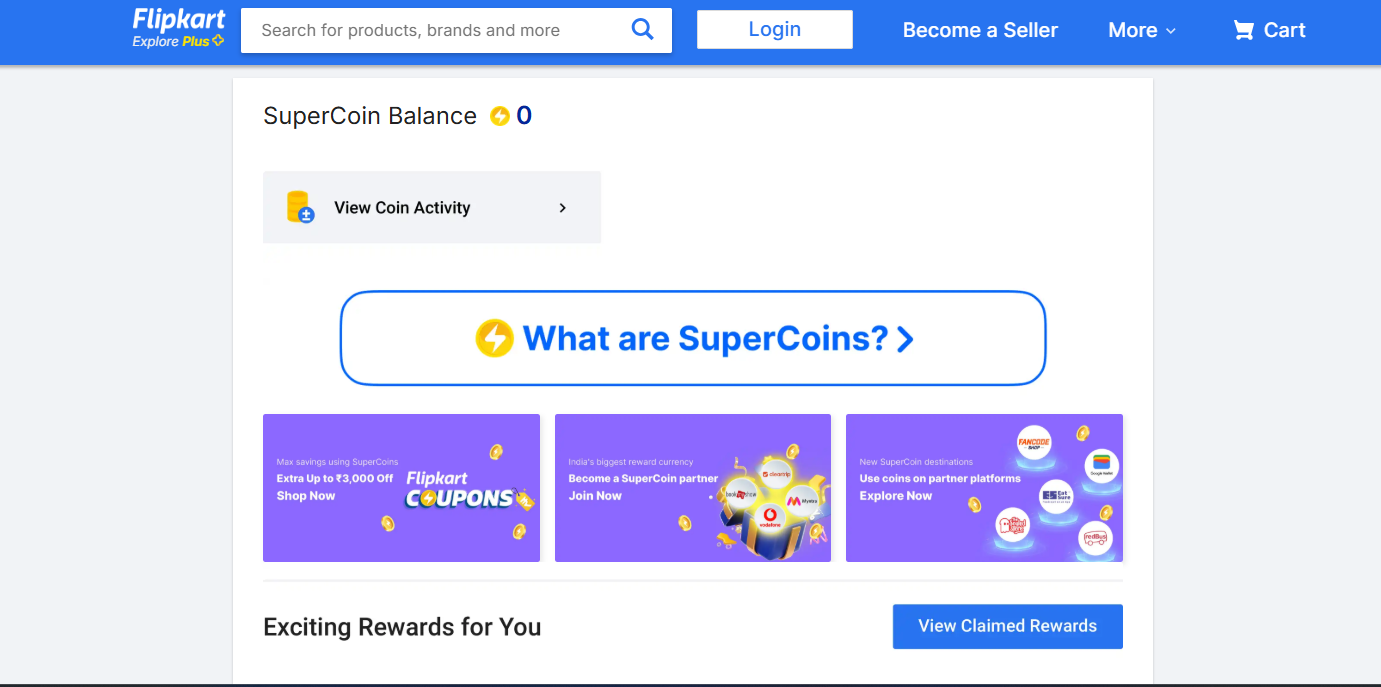 Flipkart supercoin loyalty program example