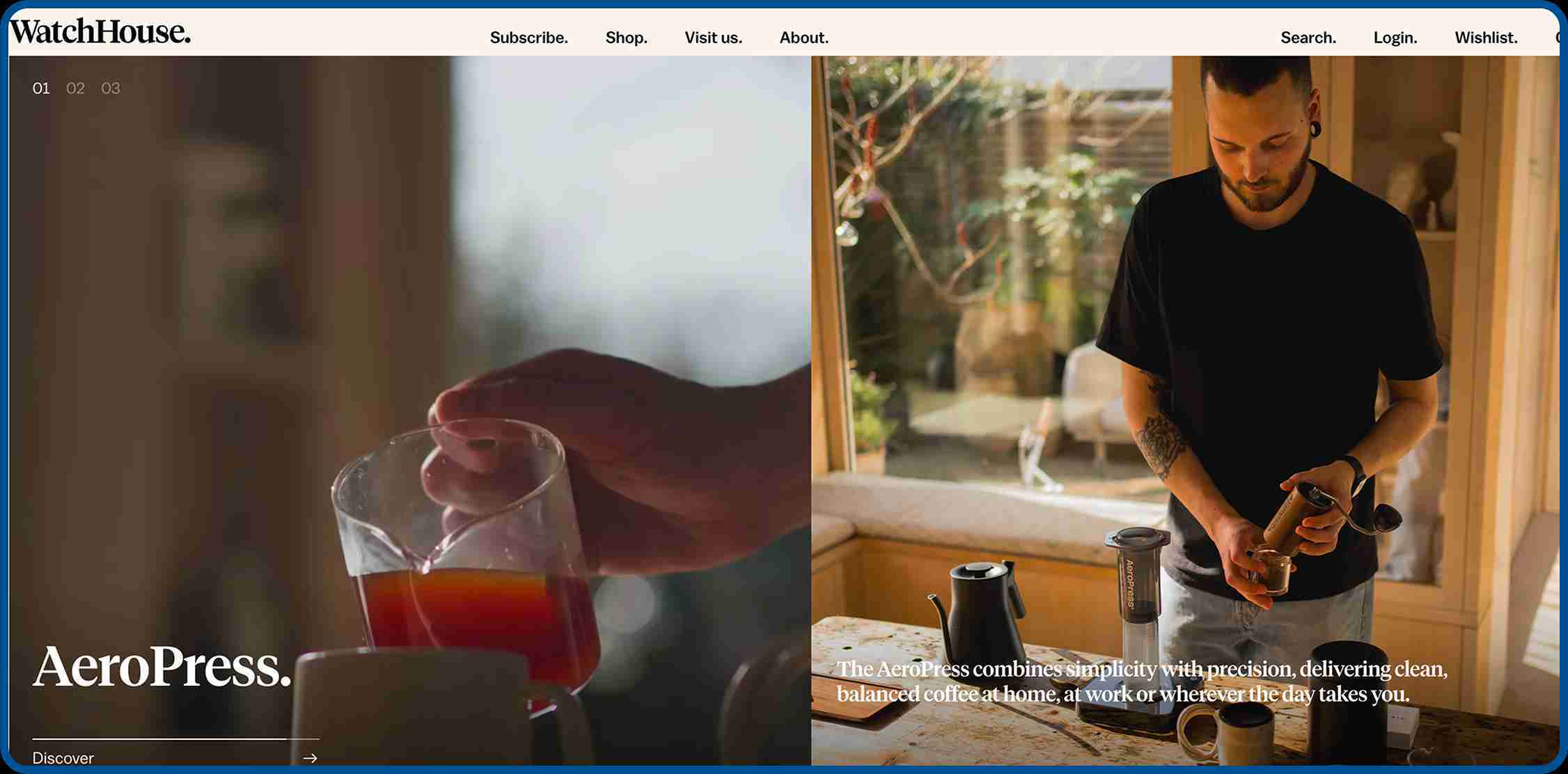 WatchHouse London specialty coffee brand blending modern roasting with carefully designed cafe environments